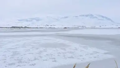 Doğu Anadolu Gölü Buz Tuttu